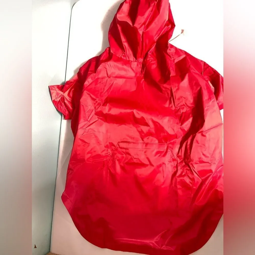 XXL dog red rain coat‎